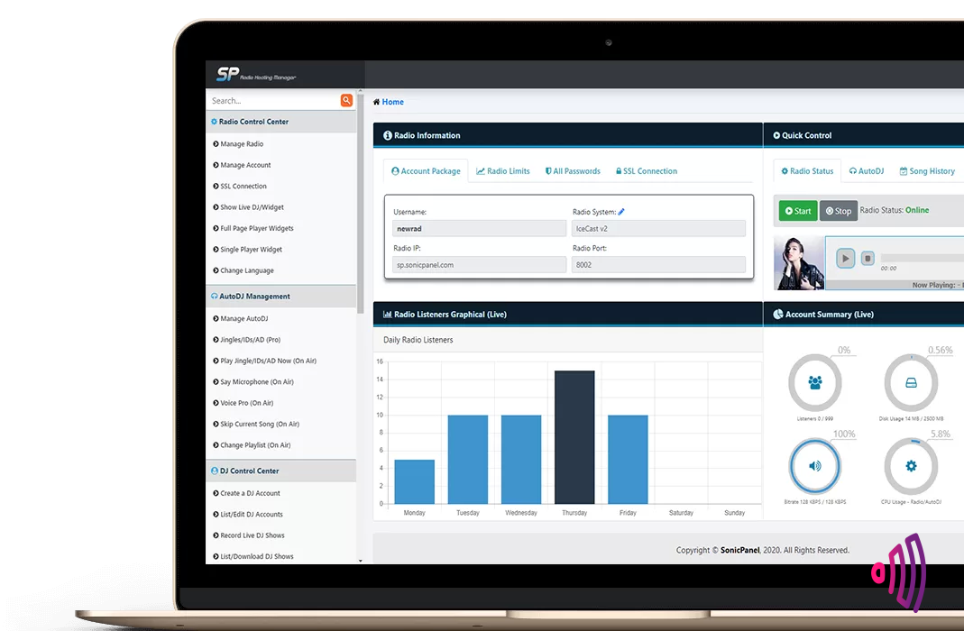 Panel de Control y Soporte Técnico especializado
