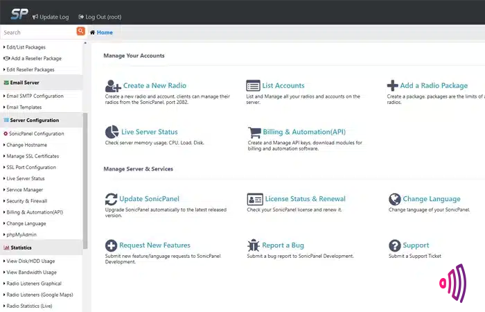 sonicpanel el mejor panel para revender cuentas de radio